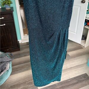 New with tags Lulu's Glittering Teal Mini Dress